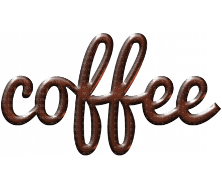 Coffee.Text.brown.deco.Victoriabea - δωρεάν png
