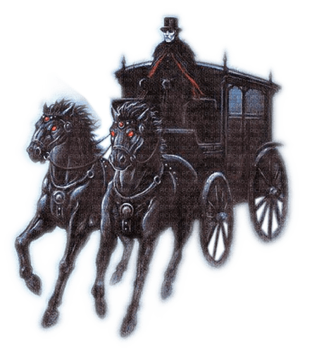 Rena Gothic Kutsche Pferde - png gratis