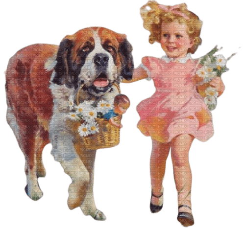 Child and dog - δωρεάν png