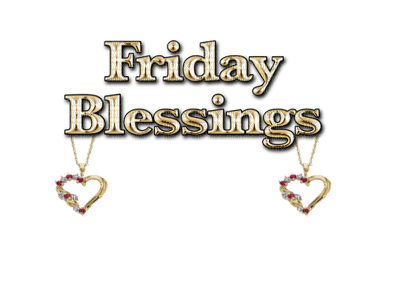 Kaz_Creations Text Logo Friday Blessings - gratis png