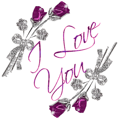 Love Rose Violet Silver Text Stars Gif - Bogusia - Animovaný GIF zadarmo