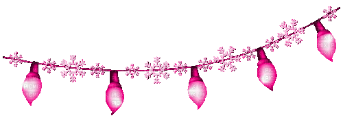 Christmas.Lights.Pink - KittyKatLuv65 - Free animated GIF