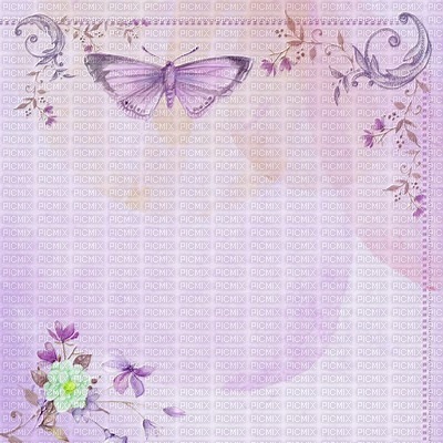 bg-butterfly-flower-purple - PNG gratuit