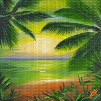 Lime Green Beach - Free PNG