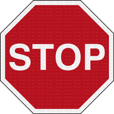 Kaz_Creations Red Stop Sign - zdarma png
