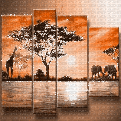 kikkapink africa background animated gif glitter - Gratis geanimeerde GIF