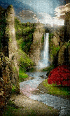 cascada - GIF animado grátis