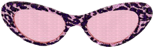 Glitter Pink black sunglasses - GIF animado gratis