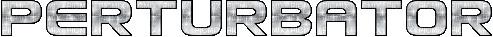 PERTURBATOR silver glitter text - Darmowy animowany GIF