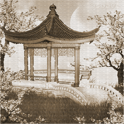 soave background oriental animated sepia - 無料のアニメーション GIF