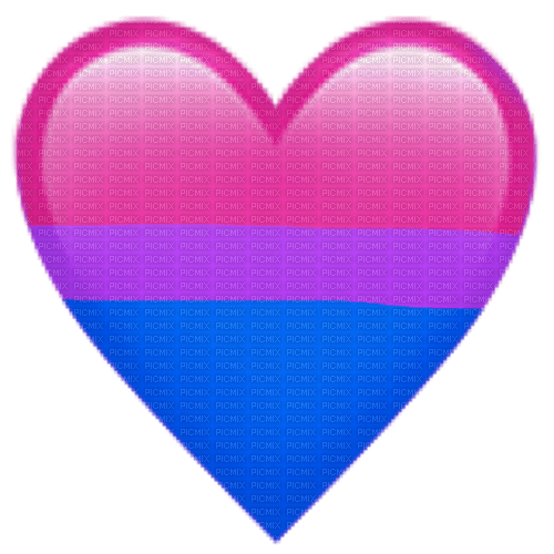 Bisexual emoji heart - bezmaksas png