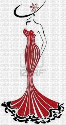 Lady in Red - png gratis