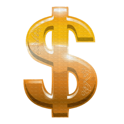 text dollar sign gold usa america letter deco  friends family tube - PNG gratuit