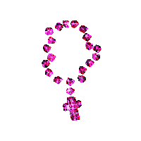 glitter rosary - GIF animado grátis