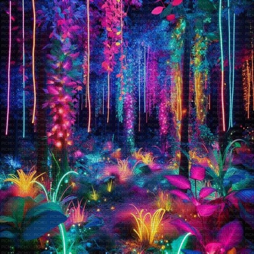 neon background landscape background - darmowe png
