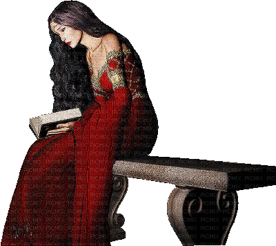 femme en rouge.Cheyenne63 - Free animated GIF