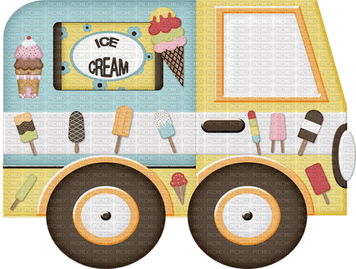 ice cream truck  Bb2 - zdarma png