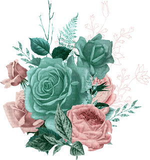 kikkapink roses flowers vintage - PNG gratuit