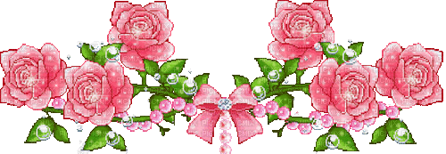 Rose banner - GIF animado grátis