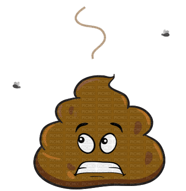 Poop with flying - Darmowy animowany GIF