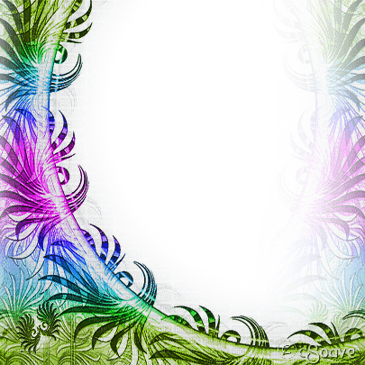 soave frame vintage corner circle abstract rainbow - δωρεάν png