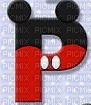 image encre lettre P Mickey Disney edited by me - zdarma png