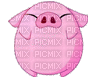cochon animé - GIF animado gratis
