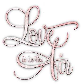 soave text love is in the air pink - gratis png