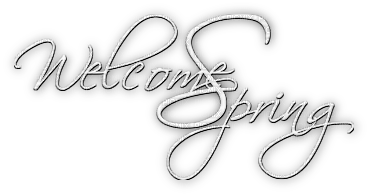 soave text welcome spring white - Free PNG