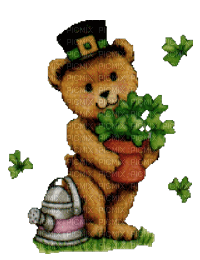 Kaz_Creations Deco St.Patricks Day Teddy - darmowe png