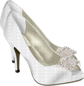 soave deco bride wedding shoe white - gratis png