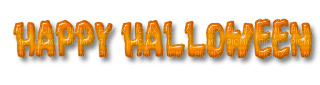 happy halloween text kikkapink - png gratis