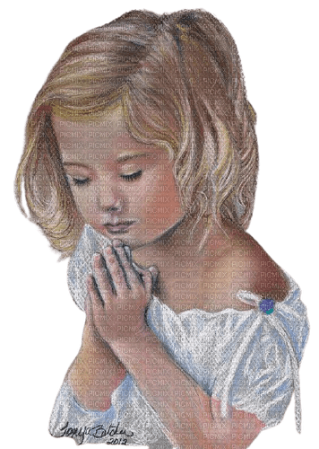 Vanessa Valo _crea=little girl praying - Free PNG