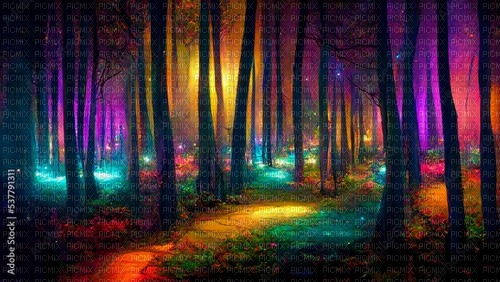 Rainbow Forest - bezmaksas png