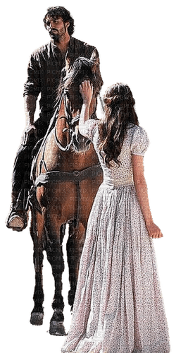 Western.Cowboy.Couple.Horse.Victoriabea - PNG gratuit