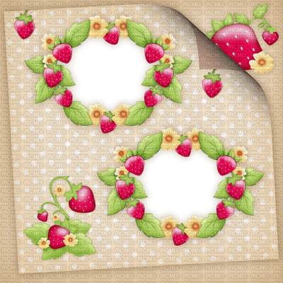 Kaz_Creations Backgrounds Background Frames Strawberry Shortcake - 無料png