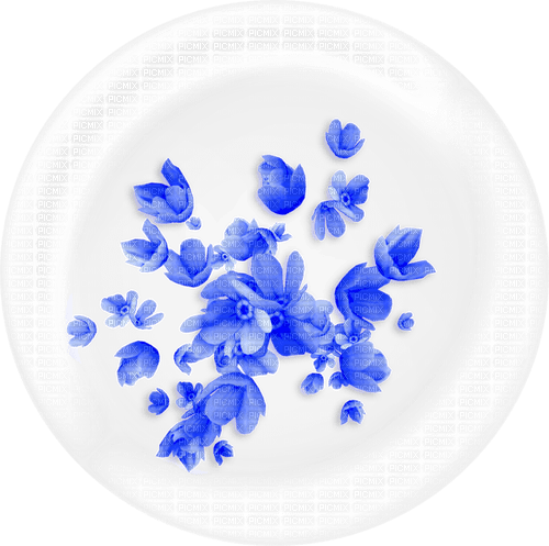 Bubble.Flowers.Blue - png grátis