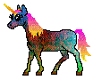 Psychedelic Unicorn - Gratis geanimeerde GIF