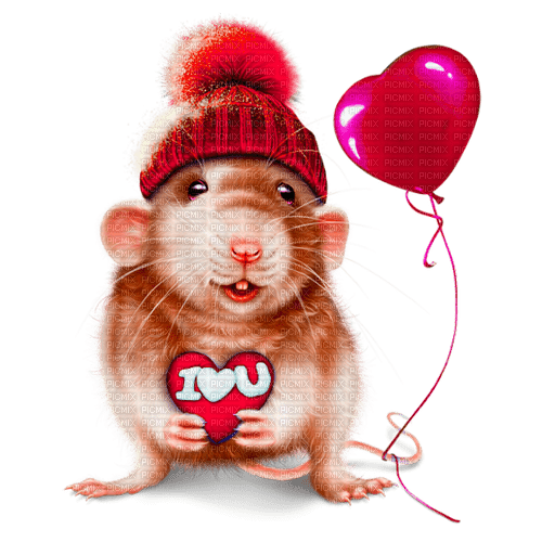 valentine  mouse  by nataliplus - PNG gratuit