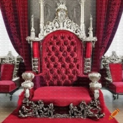 Red Royal Throne - ingyenes png
