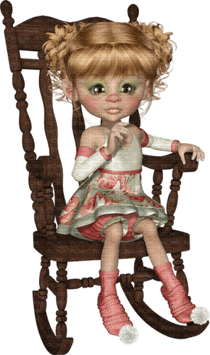 Cookie Doll Rose Chaise Brun:) - PNG gratuit