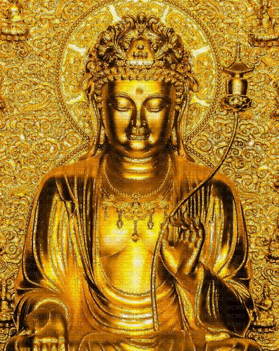 Rena Fantasy Glitter Hintergrund Buddha - Ingyenes animált GIF