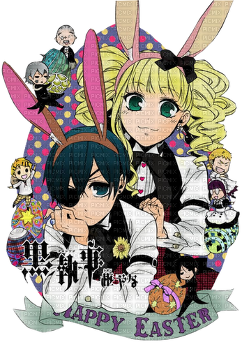 Ciel Phantomhive and Lizzie Midford - zdarma png