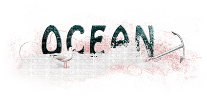 soave tex summer deco ocean pink teal - PNG gratuit