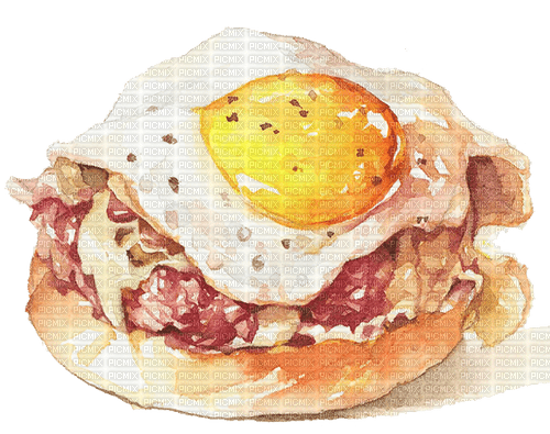 Fried Egg Burger - png ฟรี