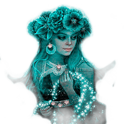 Y.A.M._Winter Fantasy woman girl - 免费PNG