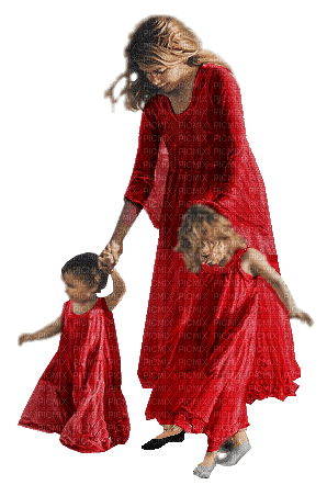 christmas  mother and children - bezmaksas png