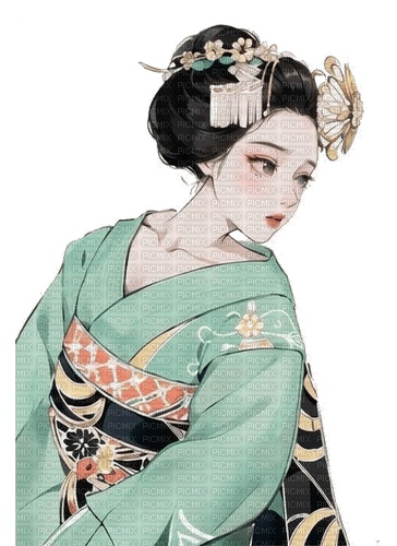Geisha ❤️ elizamio - бесплатно png