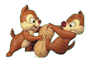chipmunks  peanut fun  tube deco  gif anime animated animation cacahuète erdnuss tamias Streifenhörnchen cartoon disney movie film - GIF animé gratuit