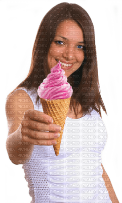 woman ice cream bp - ingyenes png